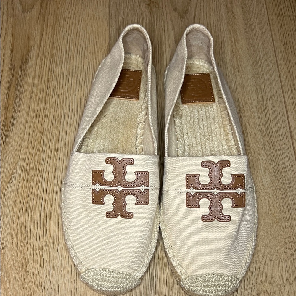 Tory Burch Cream Espadrilles